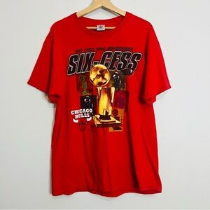 Vintage NBA Chicago Bulls “Six-Cess” Champions Tee Large